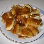 Original Cretan food recipe bougatsa- Chania traditional pastry resipe