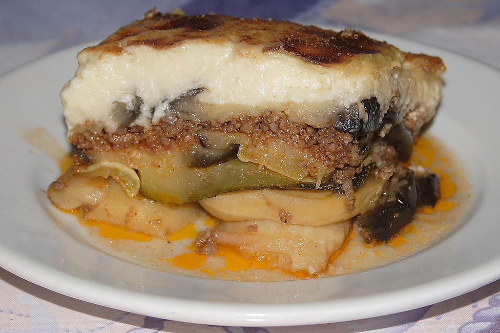greek moussaka- traditional greek cuisine dish